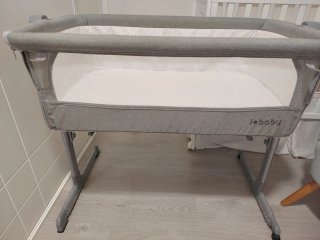 Mini cuna colecho i-baby gris