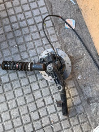 Suspensión y Freno de Disco para Scooter