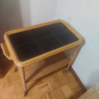 Mesa Camarera Auxiliar Vintage Años 50