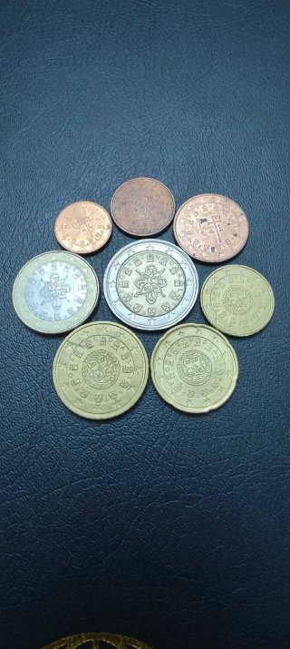 Serie di Monete Euro Portogallo da 1 centesimo a 2€