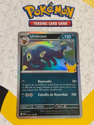 Carta Pokémon Umbreon 30 aniversario