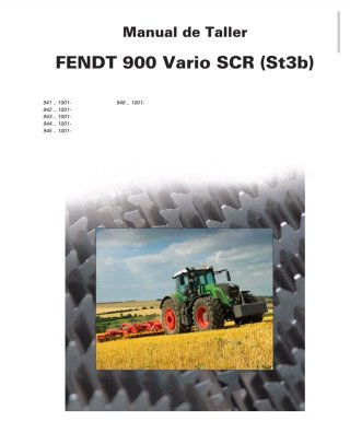 Manual de Taller Fendt 900 Vario SCR ST3B