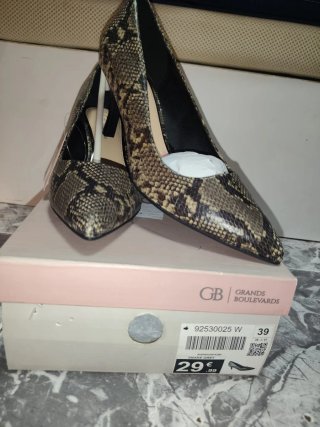 Zapatos Grands Boulevards Estampado Serpiente