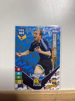 Carta Adrenalyn FIFA 365 Esteban Cambiasso “blue”