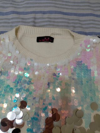 Jersey Le Chic con Lentejuelas Talla M/L