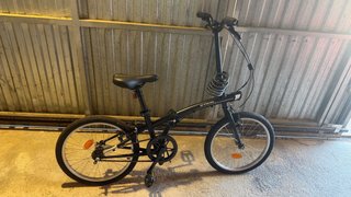 Bicicleta Plegable B'Twin Negra