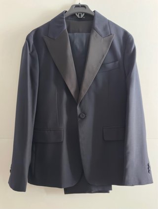 Traje de chaqueta azul