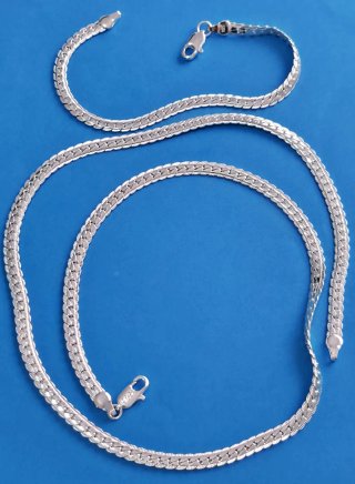 Colgante + Pulsera - Plata 925 /60-20cm