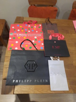 Confezione da 5 Sacchetti Regalo di Lusso