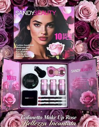 Set de Maquillaje SANDYBEAUTY 10 Piezas