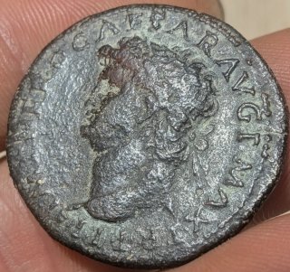 Moneda Romana Dupondio de Nerón