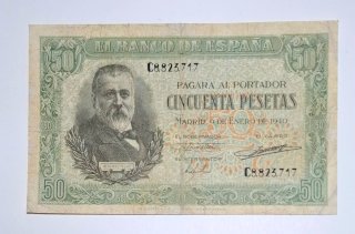 50 Pesetas 1940 Serie C882