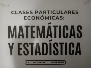 Clases Particulares Matemáticas y Estadística