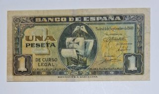 1 Peseta de 1940 Barco serie I240