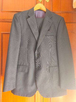 Traje de chaqueta para hombre, raya diplomática