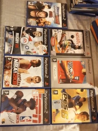 Lote 7 Juegos Deportivos PS2 (WWE, FIFA Street,