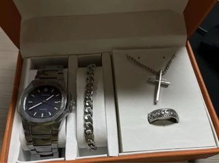 Combo Reloj de negocios para hombre deportivo y mo