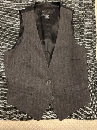 Chaleco Zara Gris Talla M