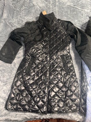 Anorak Gabardina Acolchado Negro
