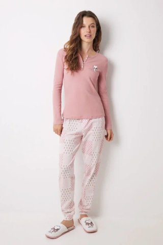 Pijama Women Secret Snoopy rosa