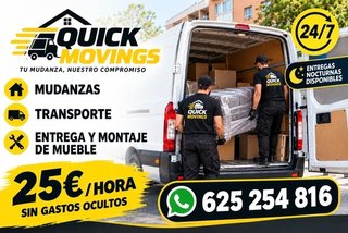 Traslados, transporte, entrega y montaje de mueble