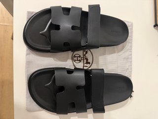 Sandalias Hermès Negras Talla 46