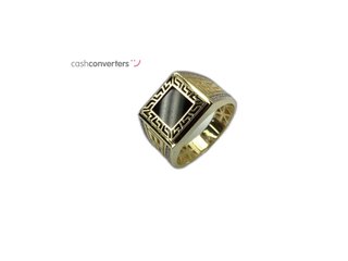 sello oro 18k con piedra