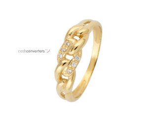 anillo oro 18k con piedra con circonita t. 22 (19,74 mm)