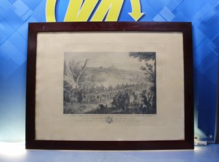 Grabado enmarcado "Artillería Volante".