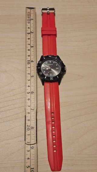 Reloj de Pulsera Deportivo Rojo y Negro