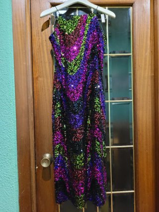 Vestido Largo Fiesta Mujer Lefties Talla S