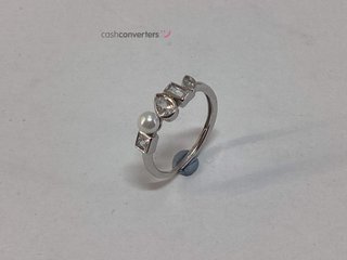 anillo plata 925mm con piedra con circonita