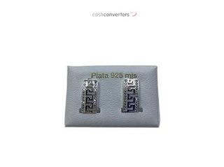 pendientes plata 925mm con piedra con circonita