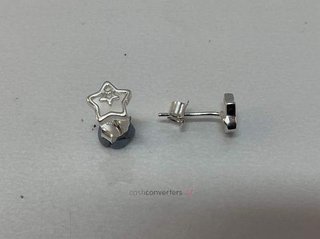 pendientes plata 925mm con piedra con nacar