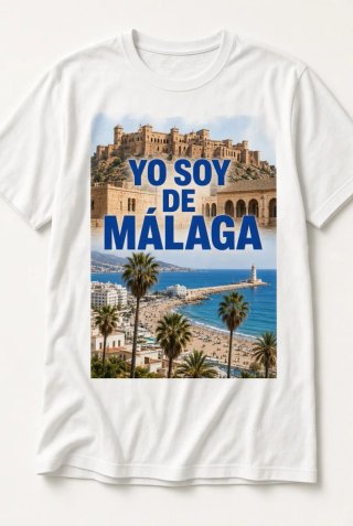 Camiseta soy de Málaga, NUEVA, talla a elegir