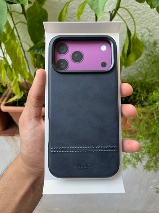 Custodia iPhone 14 Pro Max Premium Blu Marina Pelle