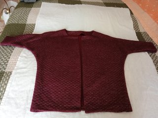 Giacca trapuntata bordeaux lurex donna