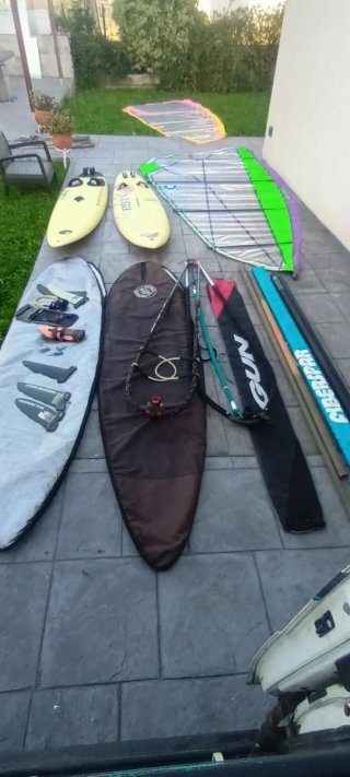 Equipo completo de windsurf