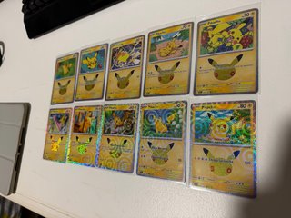 Cartas pokemon Pikachu 30 Aniversario