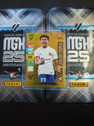 Lamine Yamal Balón de Oro 23/24 Panini Adrenalyn