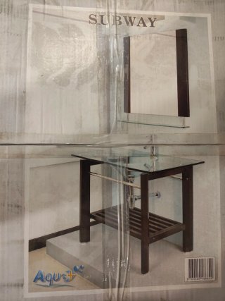 Mueble de Baño con Lavabo y Espejo Subway