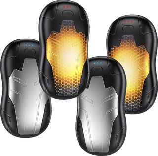 FANDLISS 4x Calentador Manos 10000mAh Negro plata