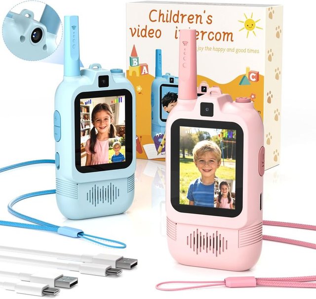 ALAFLY Walkie Talkies Bambini Video 2 Fotocamera 2pack