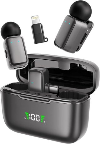 HITOZON S10 Microfono solapa USB-C Lightning 30h