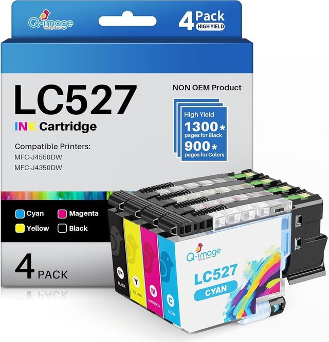 Q-IMAGE LC527 Pack 4 Cartucce Brother MFC-J4350DW