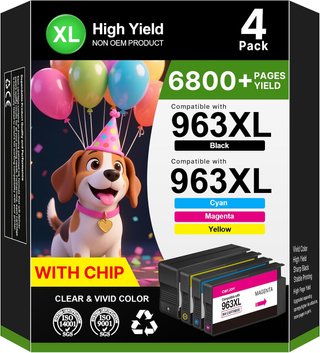 CATJOY Cartuchos 963XL 4Pack HP OfficeJet Pro 9010