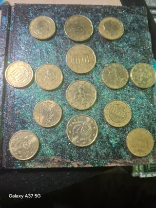 Set di 13 monete da 20 centesimi di euro