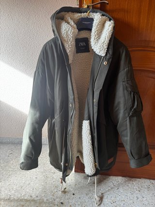 Chaquetón Zara Verde Militar