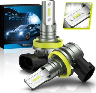 Sycreek Bombilla H8 H9 H11 LED Coche,55W 16000LM 1