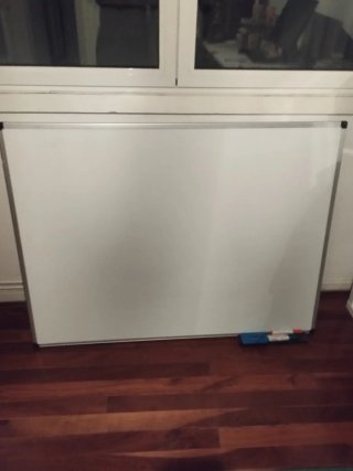 Pizarra Blanca con Borrador y Rotuladores